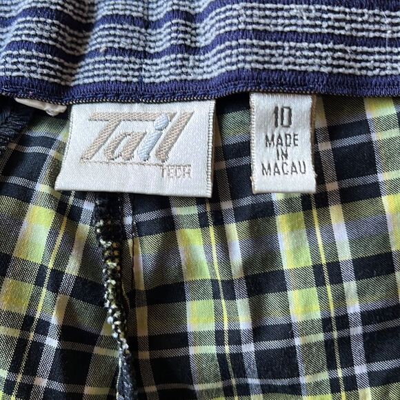 EXCELLENT CONDITION WOMEN’S SIZE 10 TAIL PLAID HIGH WAISTED BERMUDA GOLF SHORTS - Picture 6 of 6